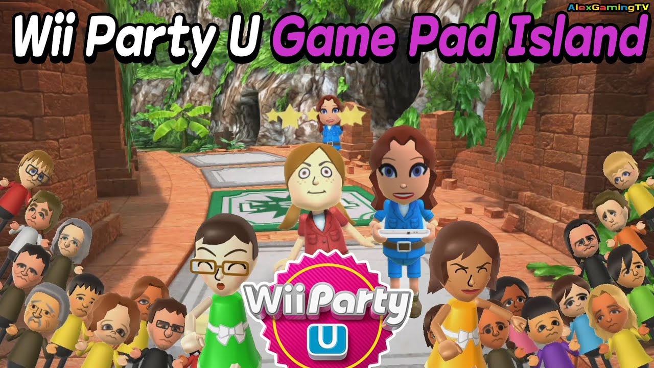 Wii Party U - Game Pad Island🎵 ( Eng Sub )  2 Player | AlexGamingTV