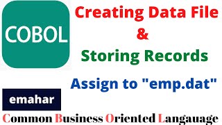 Creating Data File | COBOL screenshot 1