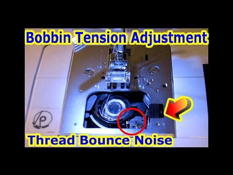 Bobbin Tension Adjustment - Loose Thread Bounce Problem - Singer Sewing Machine Patchwork 7285Q