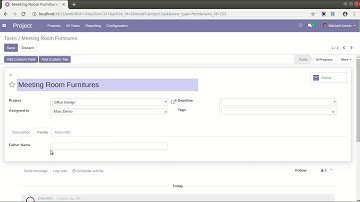 Task Custom Fields - Custom Tab Feature (V 1.0.3) Odoo