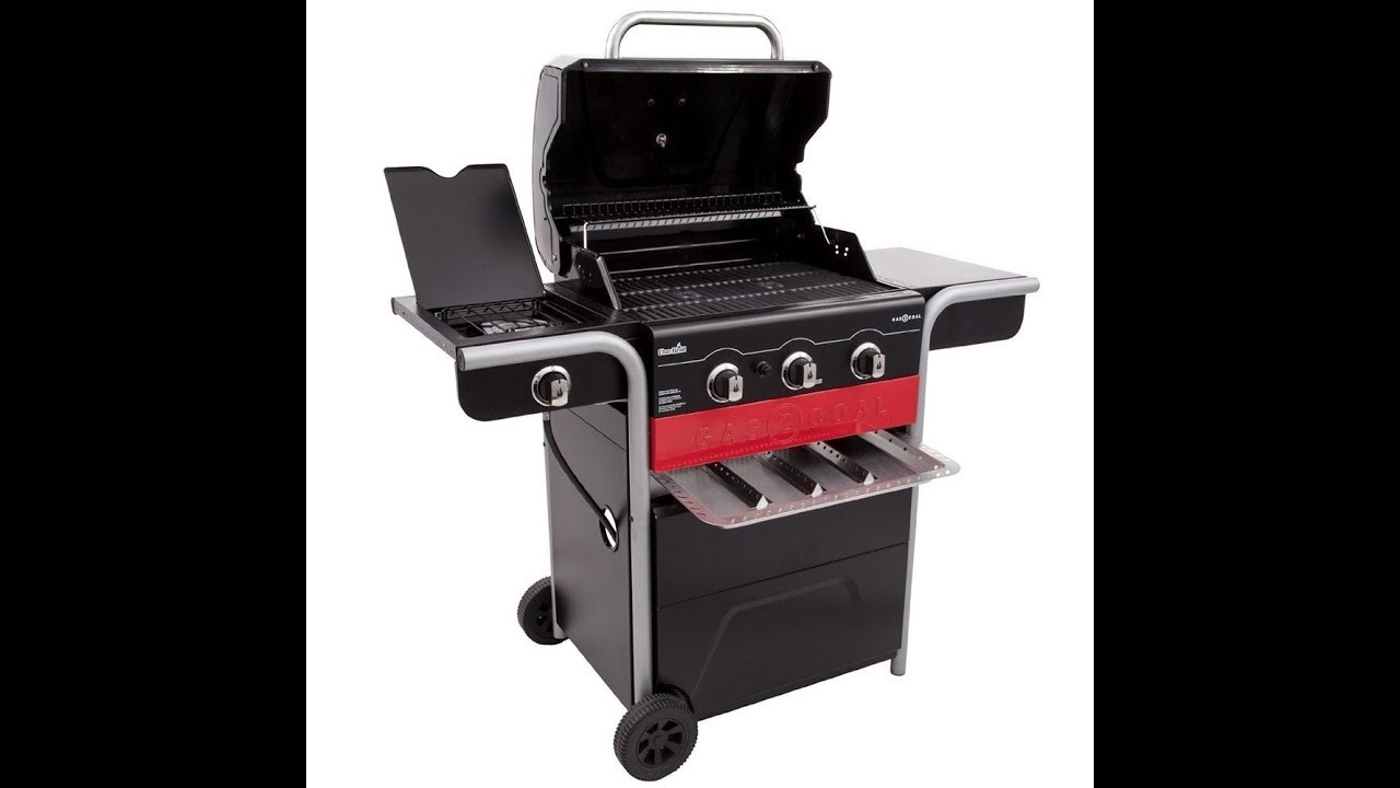 Char Broil Gas2Coal 3-Burner Gas and Charcoal Grill Features Details