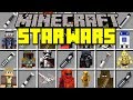 Minecraft STAR WARS MOD! | LIGHTSABERS, DROIDS, X-WING, DARTH VADER & MORE! | Modded Mini-Game