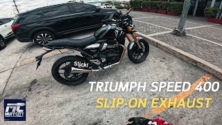 Triumph Speed 400 | Slipon Exhaust Upgrade | Muff City Exhausts | Sound Check