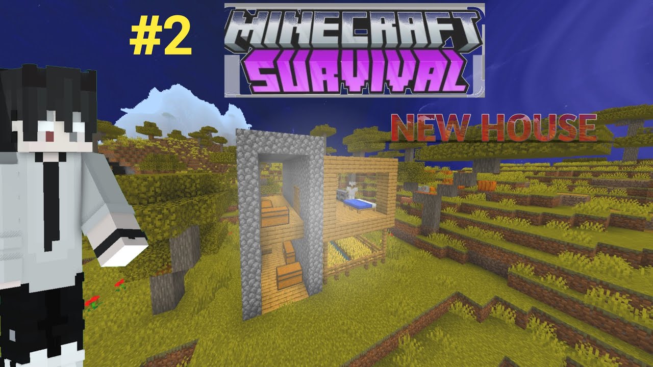 I Build My First House😍 Minecraft PE Survival Series Part 2 [HINDI ...