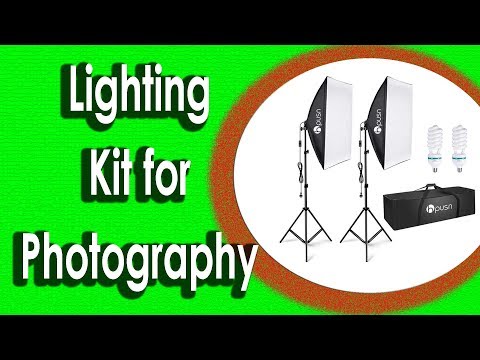 HPUSN Softbox Lighting Kit for Photography  Professional Studio Photography Equipment