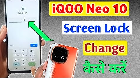 Iqoo Neo 10 5g me Screen lock change kaise kare | How to change lock in iqoo neo 10 5g