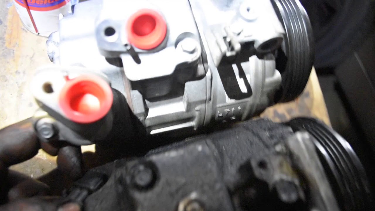 06 BMW 750 LI AC COMPRESSOR REPLACEMENT YouTube