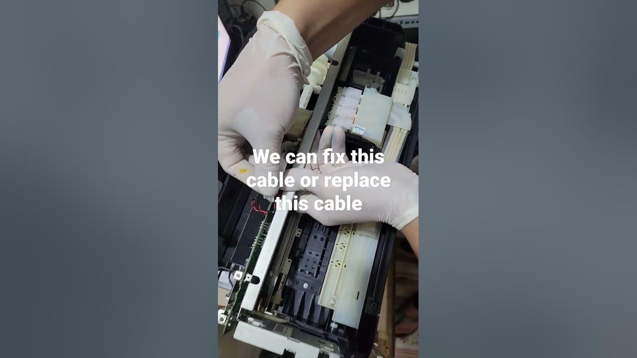 Repair printer skill #8: Epson L310 error cable - YouTube