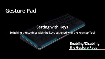 HHKB Studio - How to enable or disable the Gesture Pads