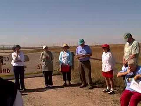 Bill Sulzman at N-8 Nuclear Missile Silo Protest