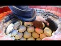 Taiwanese Street Food - OVEN BAKED BUNS Taro Egg Balls Taiwan