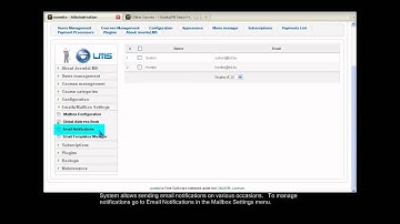 How to Enable e-mail Notifications -- JoomlaLMS Mailbox Configuration