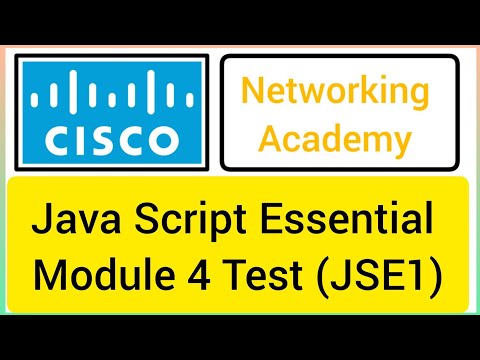 Cisco Java script essential module 4 test answers/JSE1-Module 4 Test answers #cisco #javascript