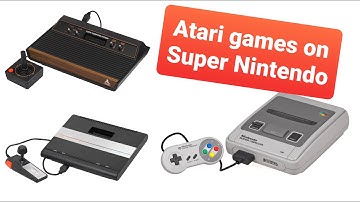 Atari 2600 and 7800 games on original SNES (compilation video)