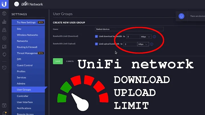 UniFi network • How to set bandwidth limit