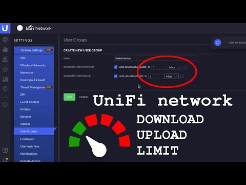 UniFi network • How to set bandwidth limit