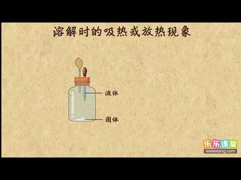 02溶解时的吸热或放热现象  溶液  初中化学