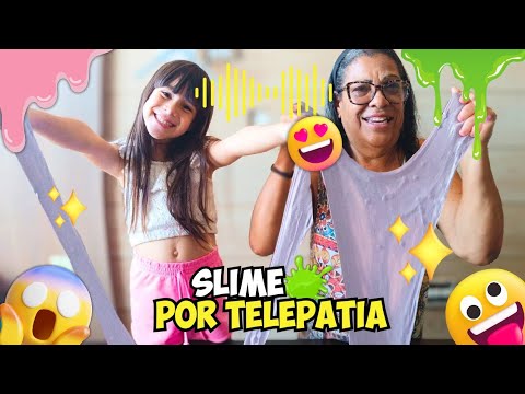 FIZ SLIME POR TELEPATIA COM MINHA AVÓ!