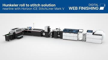 Hunkeler roll to stitch solution nearline with Horizon StitchLiner Mark V | Hunkeler AG