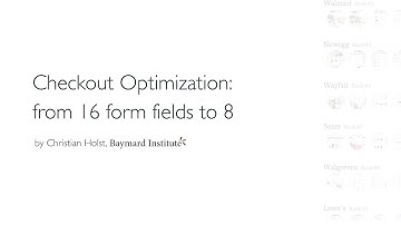 Checkout UX Optimization: from 16 form fields to 8 fields