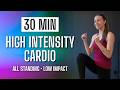30 Min LOW IMPACT HIGH INTENSITY CARDIO Workout | All Standing, No Repeat