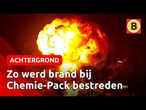 Reconstructie brand bij Chemie-Pack in Moerdijk