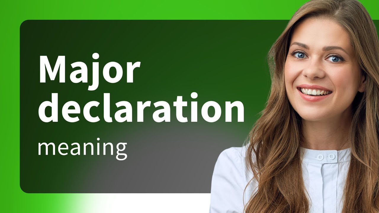 Decoding College Jargon: Understanding Major Declaration - YouTube