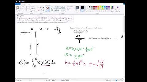Griffiths QM Ex 1.2: Falling Rock