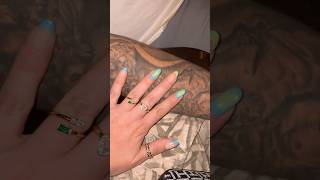 Don’t mind me just showing off my nails 🤭 #shorts #nailart #couples #holotaco