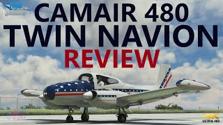 MSFS | New Camair 480 Twin Navion by Hangar Studios 713 for Microsoft Flight Simulator [4K]