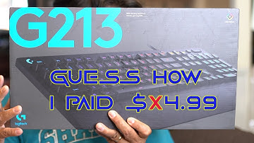 Deal Finds Logitech G213 RGB Prodigy Gaming Keyboard Unboxing and Test