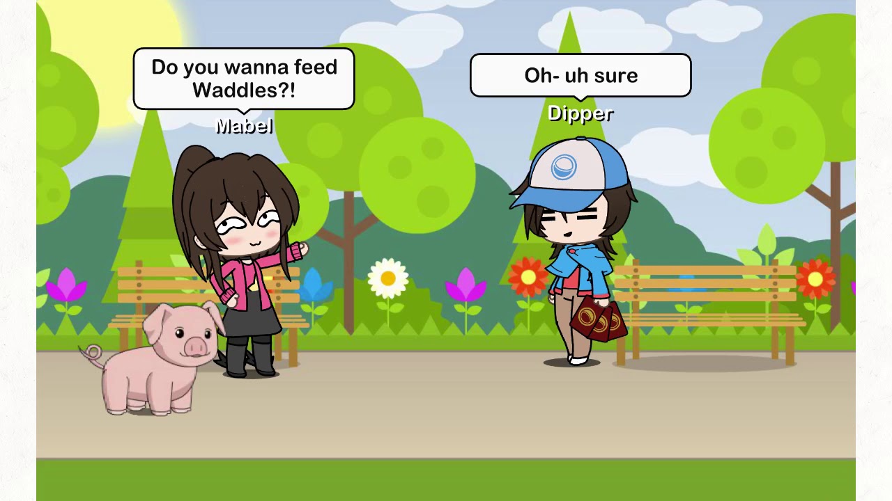 “Hey Dipper, wanna feed Waddles?!” Gacha Life (Gravity Falls Themed