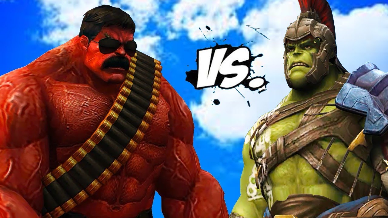GLADIATOR HULK VS RED HULK - Epic Battle - YouTube