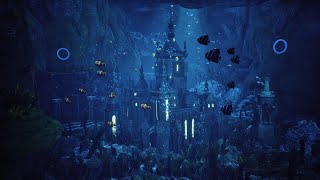 Underwater Bubble Sounds | Underwater Castle 4K  to Relax White Noise