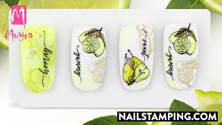 Fruity nail art in cheerful colours (nailstamping.com)