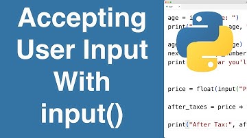 Accepting User Input With input() | Python Tutorial