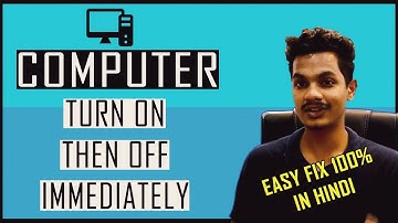 Computer Turn On For a Second And Then Turn Off Automatically|How To Solve In  Hindi|