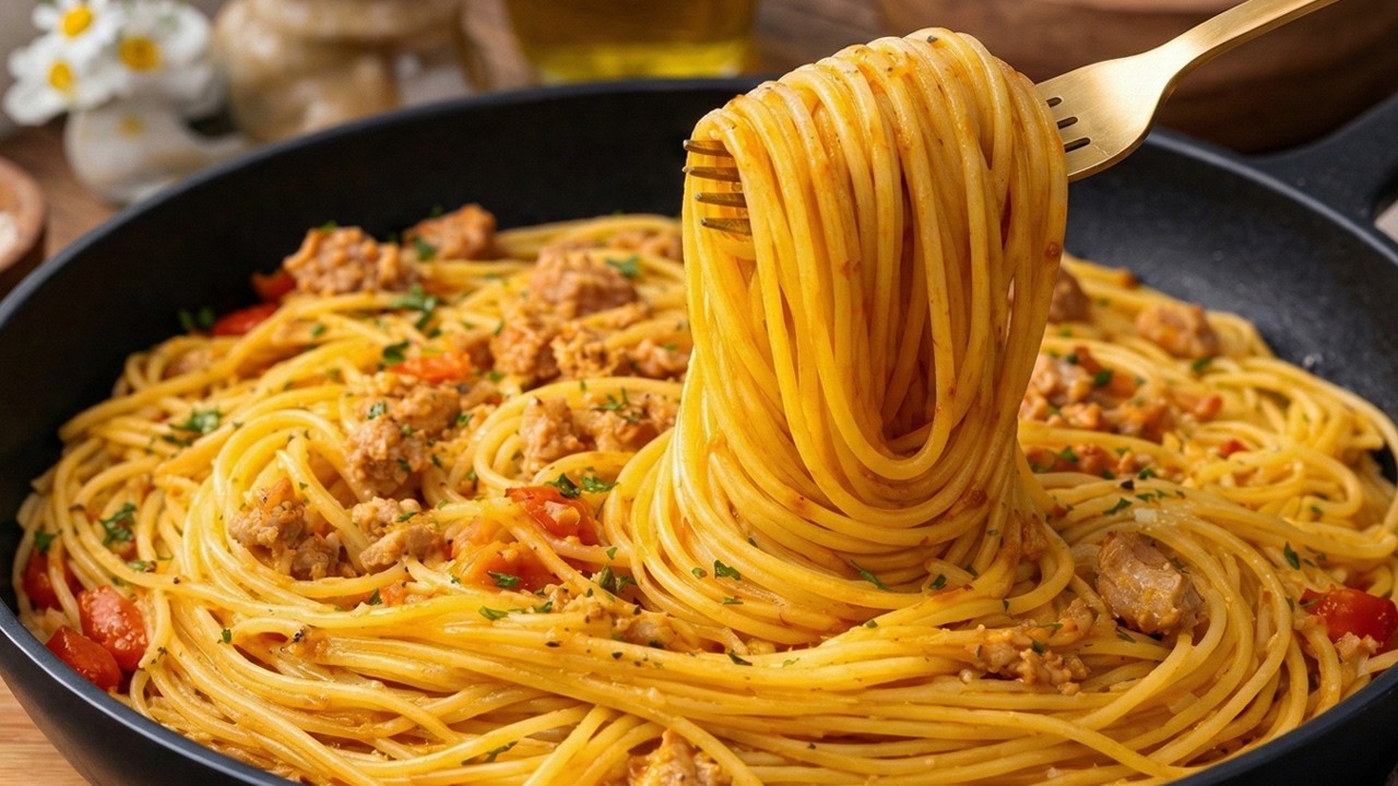 Schnelle Thunfisch-Pasta | In 10 Minuten auf dem Tisch!
