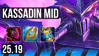 KASSADIN vs MEL (MID) | 49k DMG, 18/4/10, Godlike | EUNE Master | 25.19