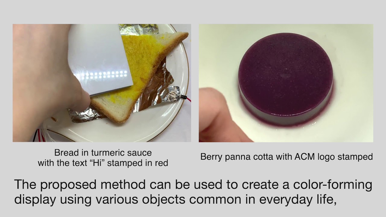 [UIST2020 poster] Electrolysis Ion Display on Wet Surfaces