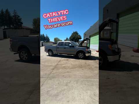 Ford F-150 Ruined By Low Life Catalytic Converter Thieves #catalyticconverter #trucksoftiktok #cars