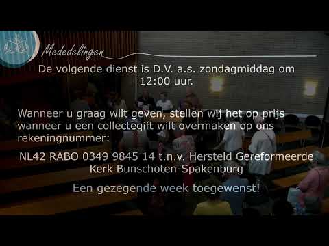 Live uitzending Hersteld Gereformeerde Kerk Bunschoten-Spakenburg