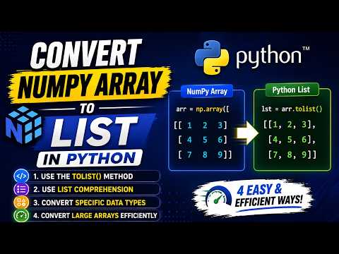 Convert NumPy Array to List in Python | 4 Easy Methods for Beginners