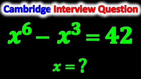 Can You Solve This Famous Cambridge Interview Question? 🤔