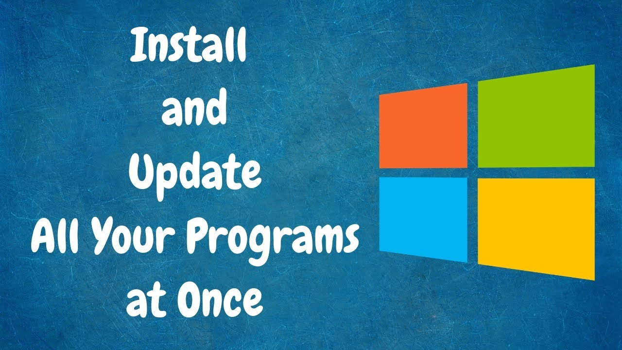 install and update all your programs at once