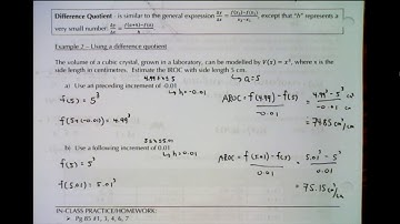 MHF4U1 - 2.2 - Instantaneous Rate of Change - Part 2