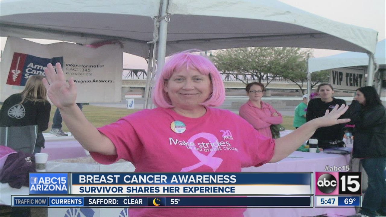 Breast cancer survivor shares her story - YouTube