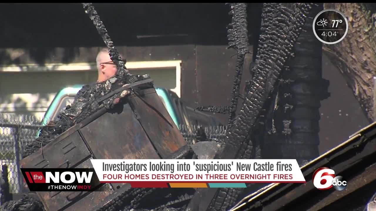 Three houses set on fire in New Castle, other houses damaged
