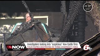 Three houses set on fire in New Castle, other houses damaged