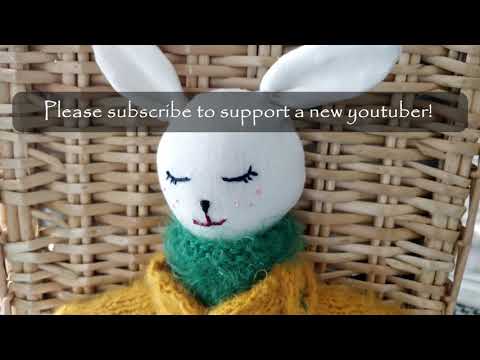 DIY How to sew stuffed animals tutorial: Handmade toy - Bunny
